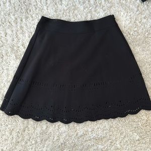 Loft black swing skirt size 2